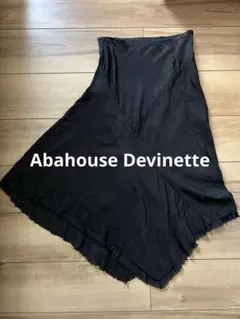 Abahouse Devinette アシンメトリースカート　黒