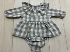 チェック柄ロンパース 70cm