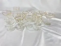 カメイグラス　シャンパングラス　　ブランデーグラス 金縁装飾