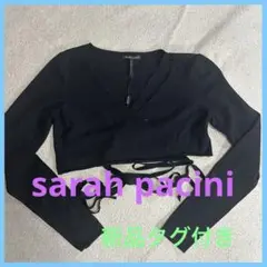 【sarah pacini （サラパチーニ）】ブラック　ショート丈トップス
