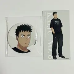 日比野カフカ　ベースヤード　怪獣8号　缶バッジ　ノベルティ　カード①