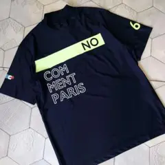 極美品 NO COMMENT PARIS モックシャツ ブラック ネオン