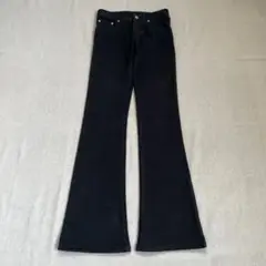 【お盆セール】　フレアデニム　ブーツカット　スペイン製　ブラック　W25 L32