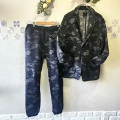 【美品】セットアップ★AZUL by moussy 迷彩カモフラスーツXL