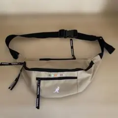 KANGOL ベージュ ボディバッグ