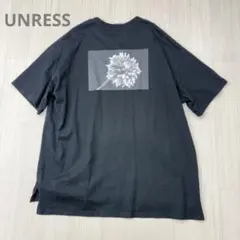 UNRESS フラワー バックプリント オーバーサイズ Tシャツ