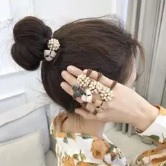 エレガントなヘアゴムセット 3個