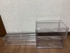 ダイソー　透明コレクションケース　フィギュアケース　セット