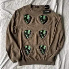 raf simons 20ss cut hole Knit
