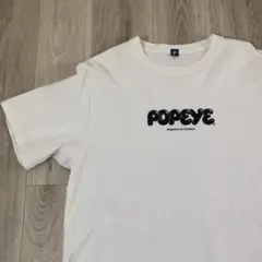 POPEYE ロゴ Tシャツ ホワイト