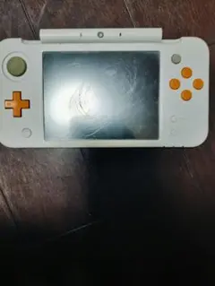 【ジャンク】New 2DS LL の下画面　ホワイト/オレンジ