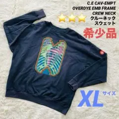 【希少】C.E OVERDYE EMB FRAME CREW NECKスウェット