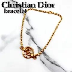 美品☆クリスチャンディオール ブレスレットDior CDロゴ サークルロゴ