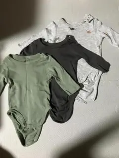 H&M ロンパース 肌着 3枚セット 50 60 まとめ売り