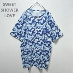 【SWEET SHOWER LOVE 2017】Tシャツ　イベント　ブルー　総柄