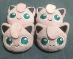 【4つセット】ポケットモンスター フェイスぬいぐるみクリップ　プリンセット