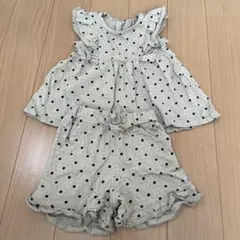 GU ベビー　セットアップ　ドット柄　80