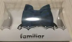 familiar HAヘアーゴム 青・緑チェック