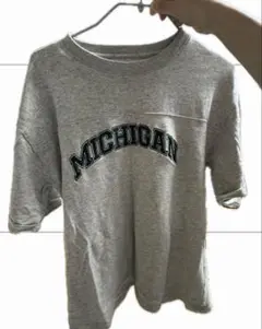 MICHIGANロゴTシャツ／グレ
