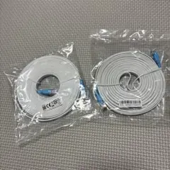 LANケーブル 2本セット RJ45 ホワイト