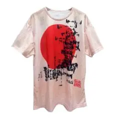 日の丸デザイン 和風Tシャツ 水墨画 外国土産 インバウンド