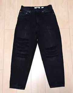 PULL & BEAR バルーン デニム バギー ルーズフィット ダメージ