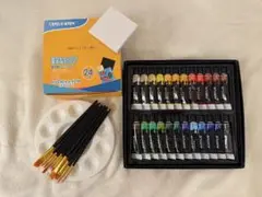 アクリル絵具&張りキャンバスのセット