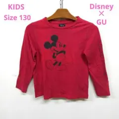 ★Disney✕GU　キッズ　ミッキーマウス　長袖Tシャツ 130サイズ