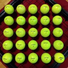 ゴルフロストボールタイトリスト黃２５球