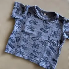 【美品】恐竜プリントTシャツ 90cm 綿100
