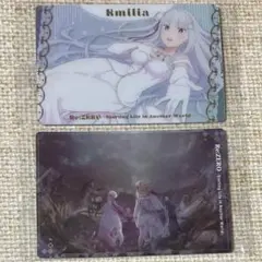 Re:ゼロから始める異世界生活 リゼロ ウエハース エミリア レア 金色箔押し