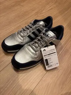 adidas GALAXY OG シルバー ネイビー スニーカー