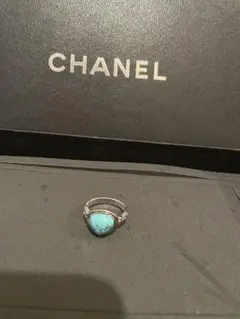最安値CHANEL ターコイズ シルバーリング