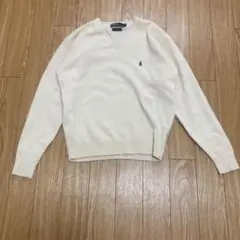 Polo by Ralph Lauren ラムウール Vネックセーター M