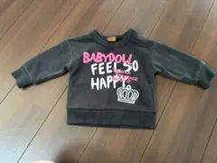 BABYDOLL 黒 トレーナー　80