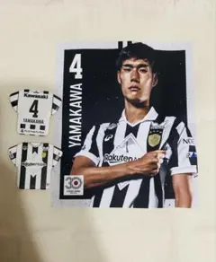 ヴィッセル神戸　山川哲史　トートバッグ　缶バッジ