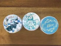 【新品未使用】海外マステ 巻売り アリス 5種セット ★No.17