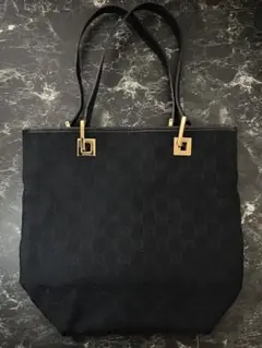 GUCCI グッチ GG柄 ロゴマーク キャンバス レザー ミニ トートバッグ♪