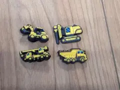 ジビッツ　シューズアクセサリー　工事車両　クロックス　ショベルカー　4個　新品①
