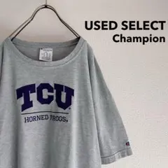 古着 “Champion” College T-shirt TCU (gray)