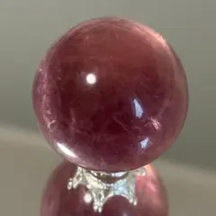 希少‼️ピンクフローライト スフィア 光を当てると綺麗✨️