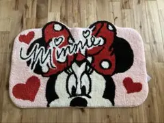 ディズニーミニーマウス ミニーちゃん、バスマット 玄関マット約60x90cm