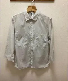 マーガレットハウエル コットン七分袖シャツS 良品