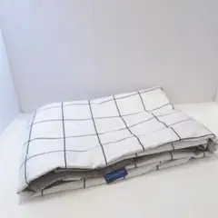 掛け布団カバー かけぶとんカバー シングル150×210cm 白　グレー