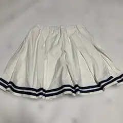 新品未使用　après les cours ホワイト ストライプスカート