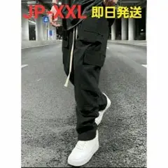 【即日発送】【JP-XXL】 メンズ　カーゴパンツ　ブラック