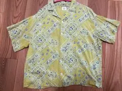 キューブシュガーエボ　ペイズリー　インド綿　半袖シャツ