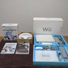 Nintendo Wii 本体セット ゲームソフト4本付き