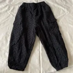 黒レース風長ズボン120
