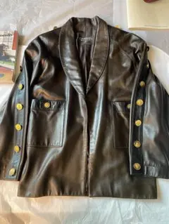 激レア CHANEL シャネル 1987年 ラムレザージャケット 美品